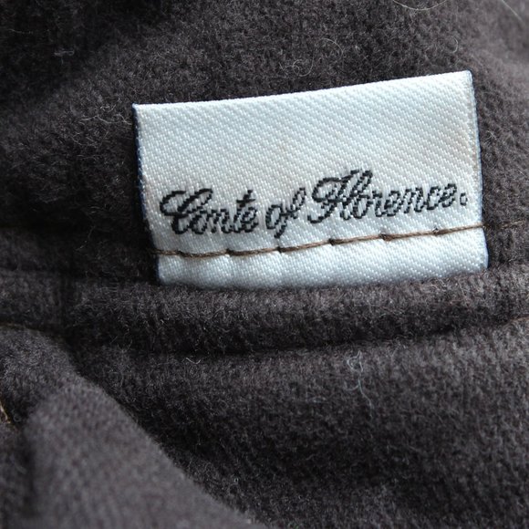 Conte of Florence Trapper Hat Brown Cotton Faux Fur Warm Winter Hat Italy - Picture 8 of 8